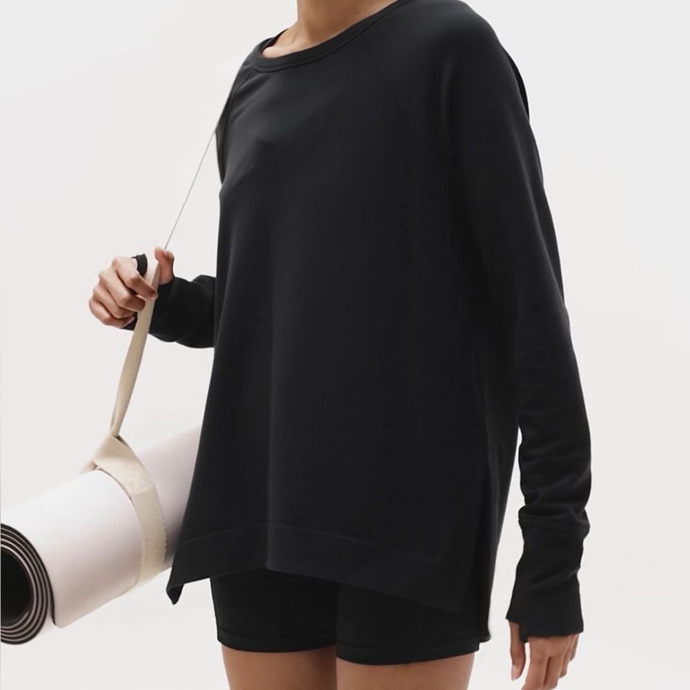 NWT Black Coaster Luxe Recover Sweatshirt Size Tall/Large